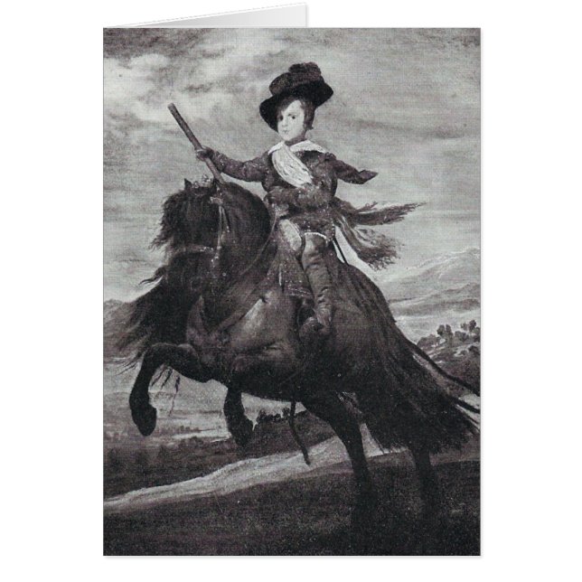 El príncipe Balthasar a caballo por Velazque (Frente)