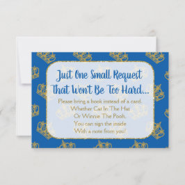 El Príncipe Real Baby Shower Trae Una Tarjeta De L