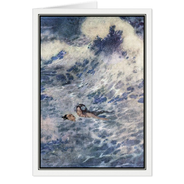 El príncipe y la sirena de Edmund Dulac (Frente)