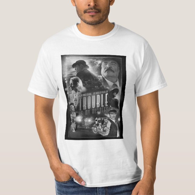 El problema es mi camiseta B&W de Poster de pelícu (Anverso)