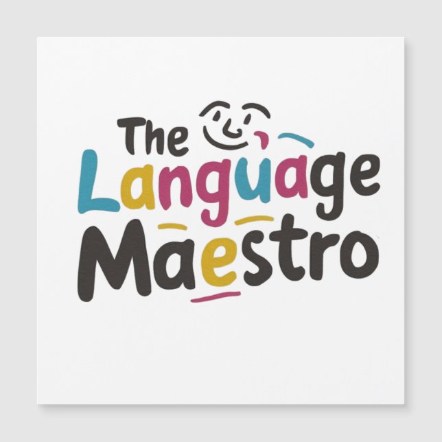 El profesor de idiomas presenta ideas (Anverso)