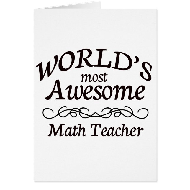 El profesor de la matemáticas más impresionante (Frente)