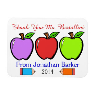 El profesor le agradece imán