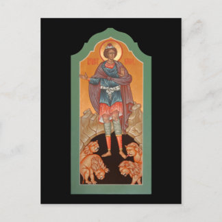 El profeta Daniel en la tarjeta de oración de los 