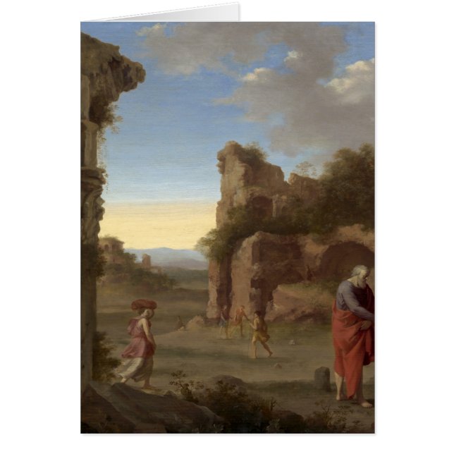 El profeta Elías y la viuda de Zarephath (Frente)