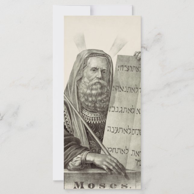 El profeta Moisés con los comprimidos de la ley (Anverso)