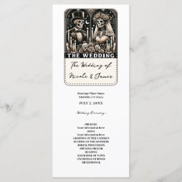 EL PROGRAMA DE BODAS DE ESQUELETOS DE TAROT NOVIA