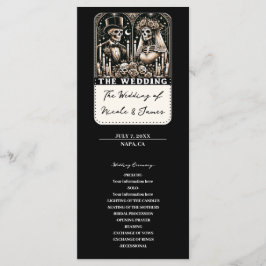 EL PROGRAMA DE BODAS DE ESQUELETOS DE TAROT NOVIA