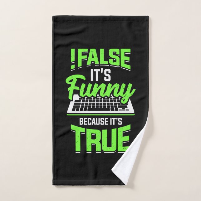 El programador falso es gracioso (Toalla de mano)