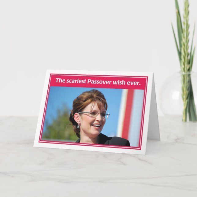 El próximo año en tarjeta divertida del Passover (Anverso)