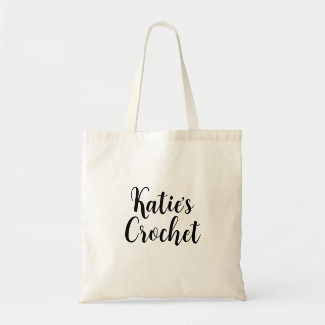 El proyecto crochet personalizado para la bolsa de (Frente)