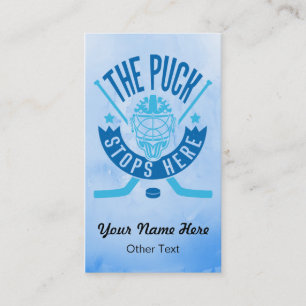 El Puck Deja Aquí Las Tarjetas De Negocios De Hock