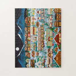 El pueblo de las hermanas bajo rompecabezas de la