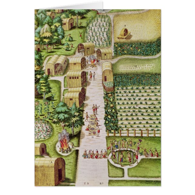 El pueblo de Secoton (Frente)