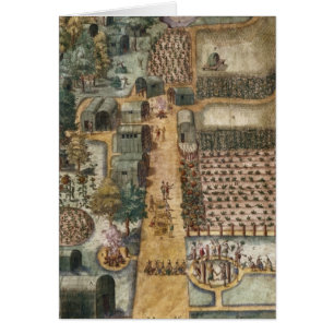 El pueblo indio de Secoton, c.1570-80
