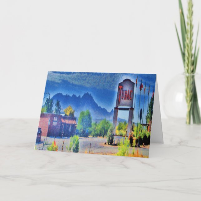 El pueblo, Tubac, tarjeta de felicitación de (Anverso)