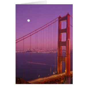 El puente Golden Gate poco después de la puesta de