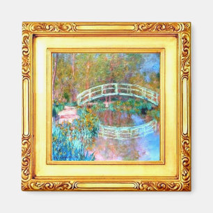 El puente japonés del imán Claude Monet