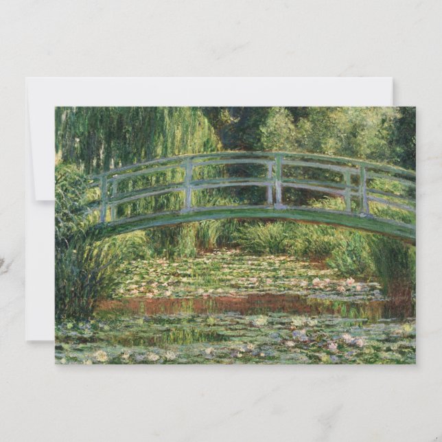 El puente japonés | Tarjeta Claude Monet (Anverso)