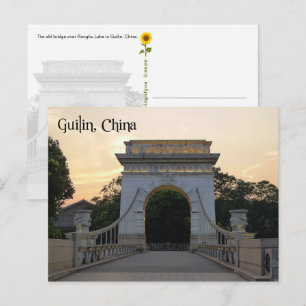 El Puente Viejo, Guilin, China - postal