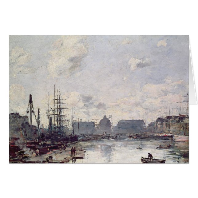 El puerto de comercio, Le Havre, 1892 (Anverso (Horizontal))
