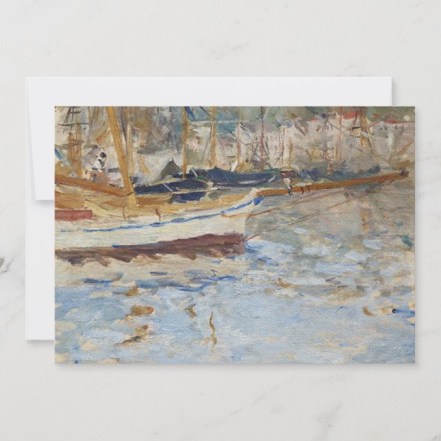 El puerto de Niza | Berthe Morisot (Anverso)