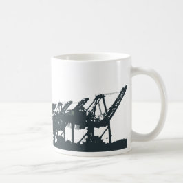 El puerto de San Pedro Cranes la taza de café