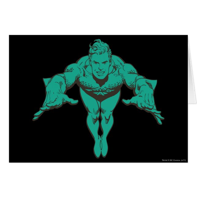 El pulmón de Aquaman hacia adelante - Verde azulad (Anverso (Horizontal))