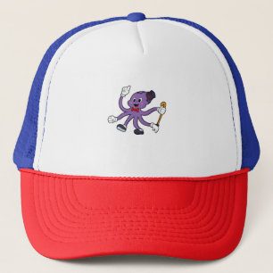 El pulpo como mago con Gorra