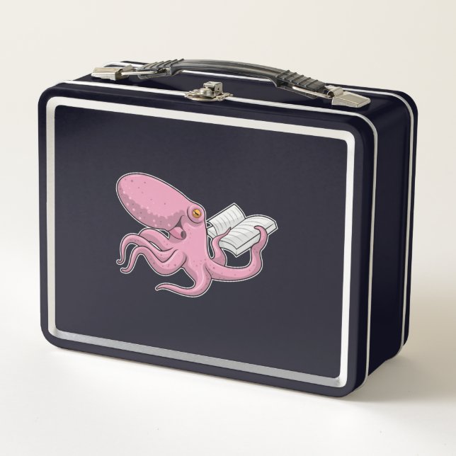 El pulpo como nervioso con el libro (Anverso)