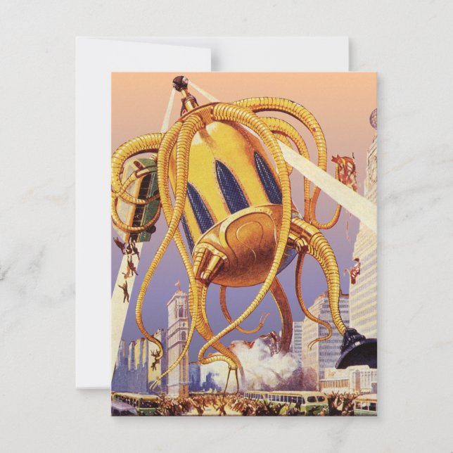 El pulpo de la invasión de la guerra de extranjero (Anverso)