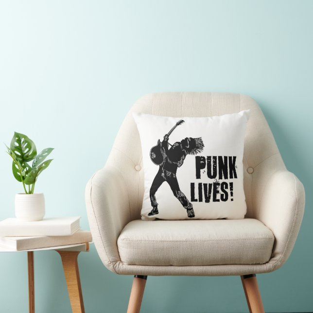 ¡El punk vive! ¿Se ha Metalizado? Cojín decorativo (Silla)
