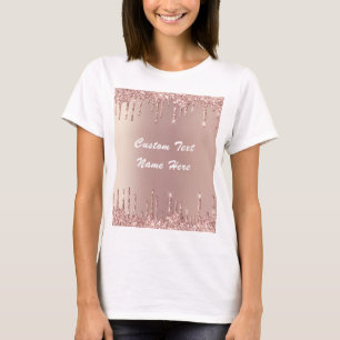 El Purpurina Rosa Gold de Rubor desliza camiseta t