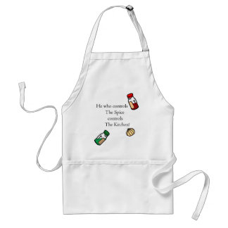 Él que controla el delantal de la especia