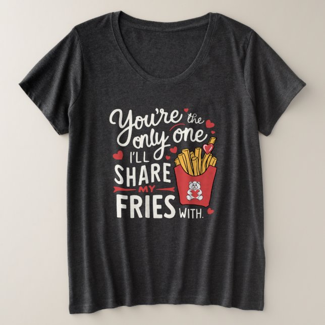 El que voy a compartir mis papas con divertidos Sa (Anverso del diseño)