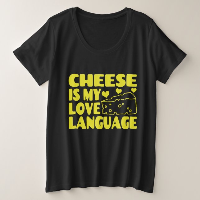 El queso es mi idioma de amor - amantes del queso (Anverso del diseño)