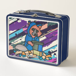 El Raccoon Callejero Que Explora A Través De Una B