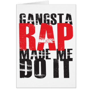 El rap de Gangsta hizo que lo hace - negro