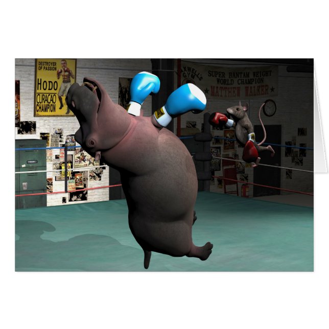 El ratón golpea a Hippo KO (Anverso (Horizontal))