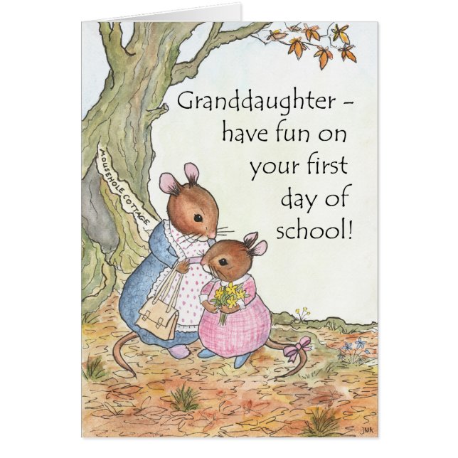 El ratón lindo tiene la nueva nieta de la escuela (Frente)