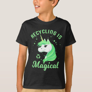 El reciclaje es una camiseta mágica del Día de la 