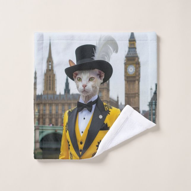 El Regal Sphynx en su traje contra el Parlamento (Toallita)
