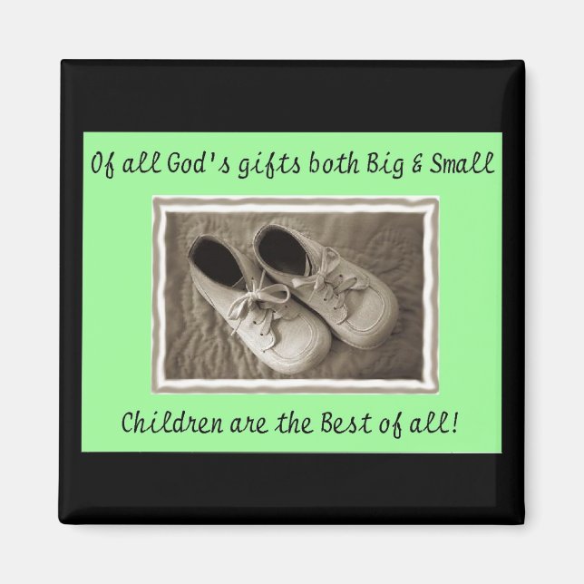 El regalo de Dios del imán bebé (Frente)