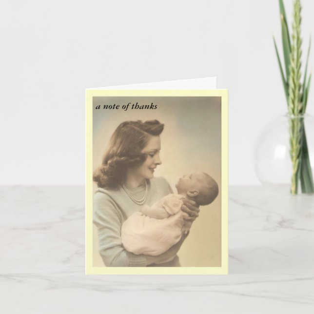 El regalo de la ducha le agradece las tarjetas (Anverso)