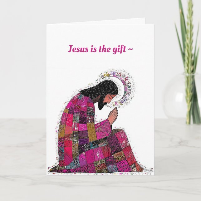 EL REGALO DE LA TARJETA DE NAVIDADES DE JESÚS PARA (Anverso)