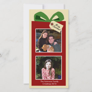 El regalo de las tarjetas de fotos navideñas de lo