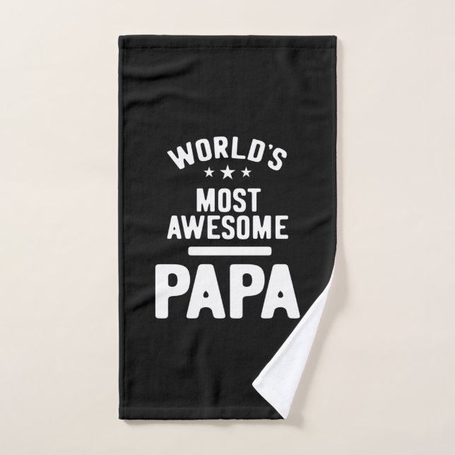 El regalo de papá padre más asombroso del mundo (Toalla de mano)