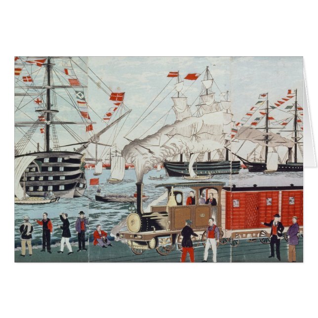 El regalo de Perry del comodoro de un ferrocarril (Anverso (Horizontal))