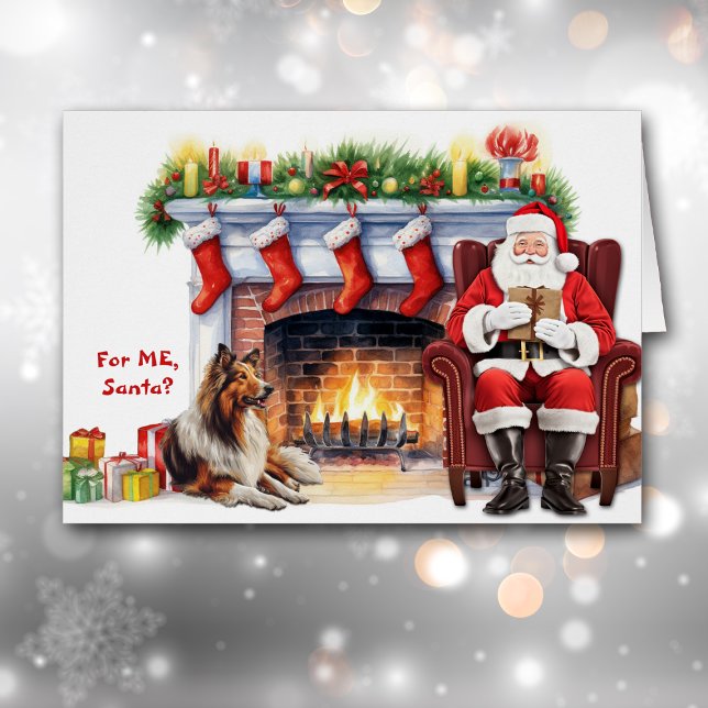 El regalo de Santa Claus Collie Dog Holiday (Subido por el creador)