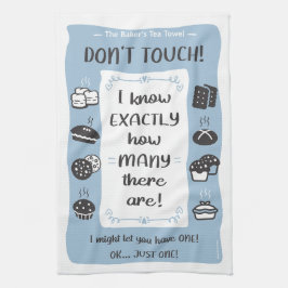 El regalo de toalla de té del panadero (azul)